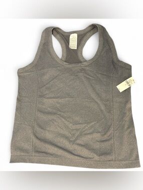 Old Navy Heathered Gray Racerback Tank Top